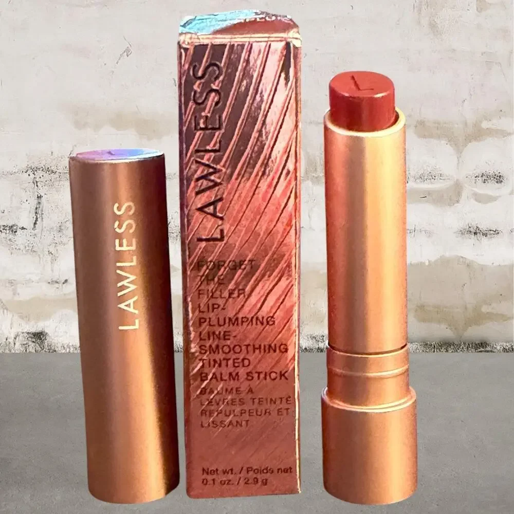 LAWLESS $26 Forget the Filler Tinted Lip Balm in Sugarplum NIB